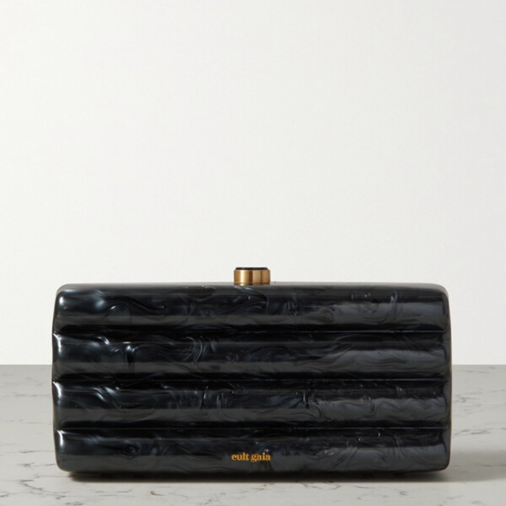 Cult Gaia Black Enid Clutch